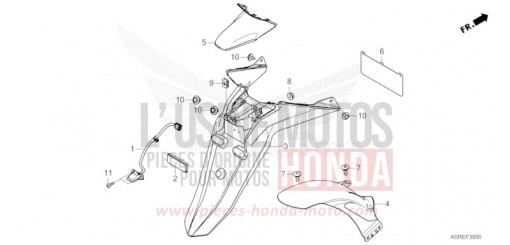 REAR FENDER/LICENSE LIGHT SH125ADT de 2026